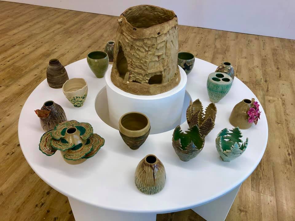 Student's ceramic artwork at MA Show 2019