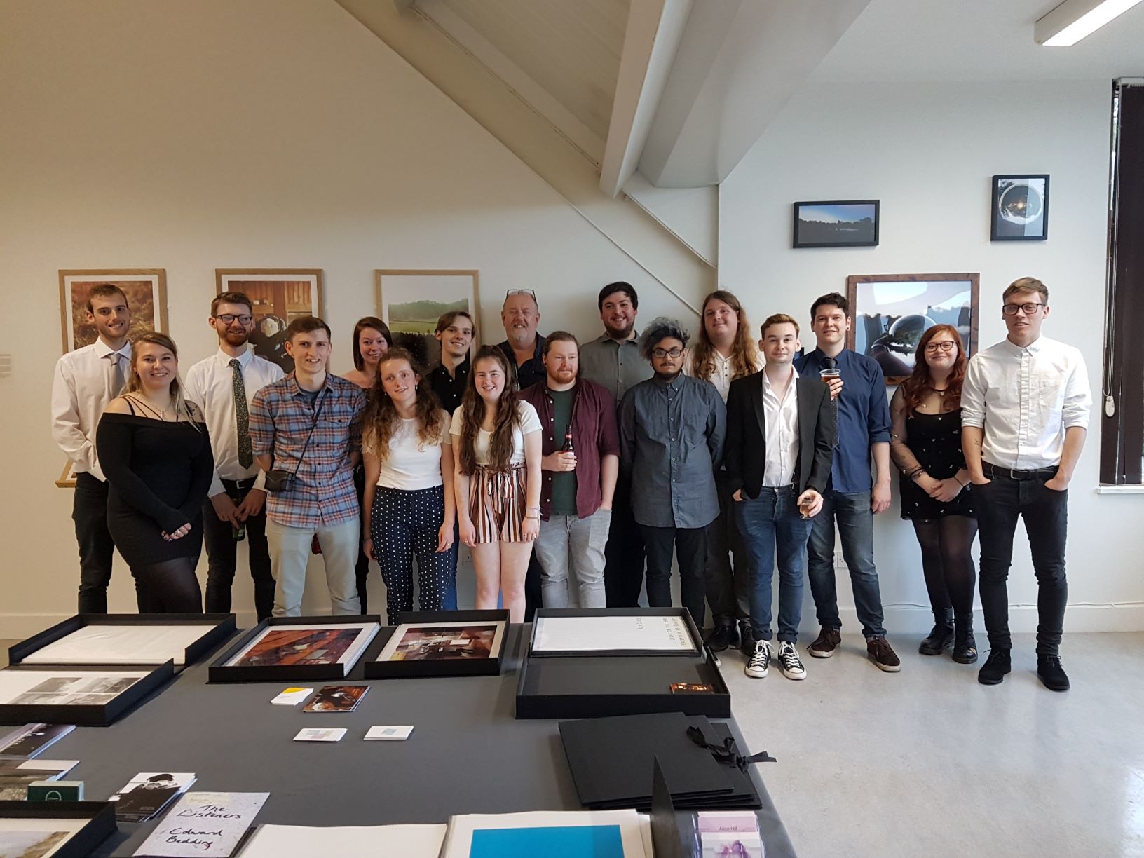 Photography students during Degree Show 2019