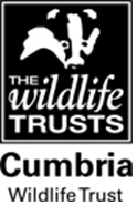 A black and white logo for Wildlife Trust Cumbria.