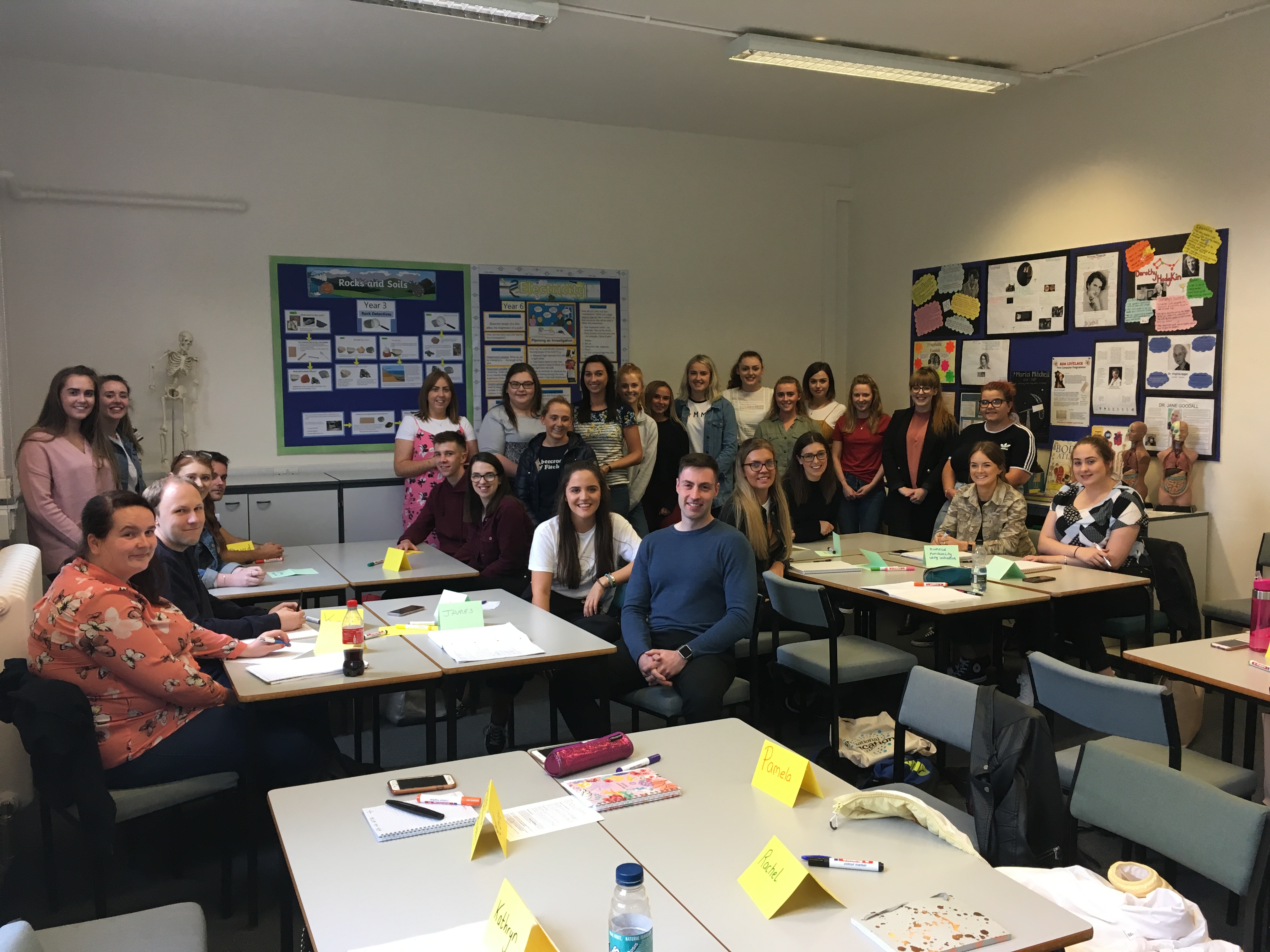 PGCE teacher training students on their first day on campus - Sep 2019