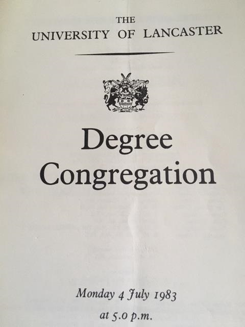 1983 degree congregation booklet, 1983 Degree Congregation Booklet 
