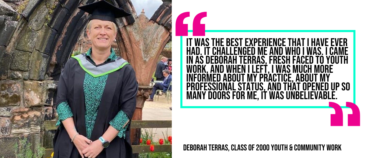 Alumni Spotlight: Deborah Terras, Class of 2003, Youth and Community Work  name