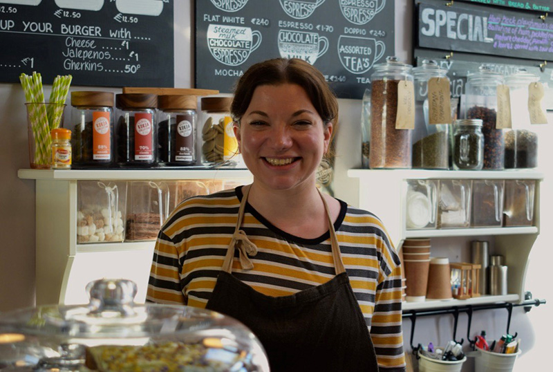 Ambleside Coffee Blog 2, Ambleside Coffee Blog: A smiling female, who works at the cafe 
