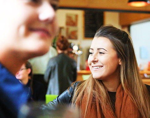 student smiling