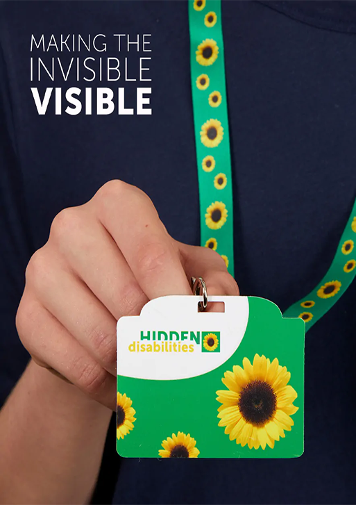 Hidden Disabilities Sunflower lanyard scheme