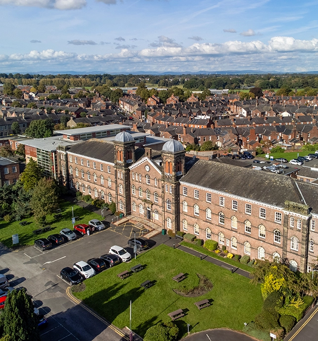 University Campus aerial shot