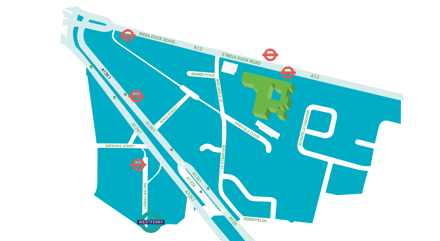 London campus map