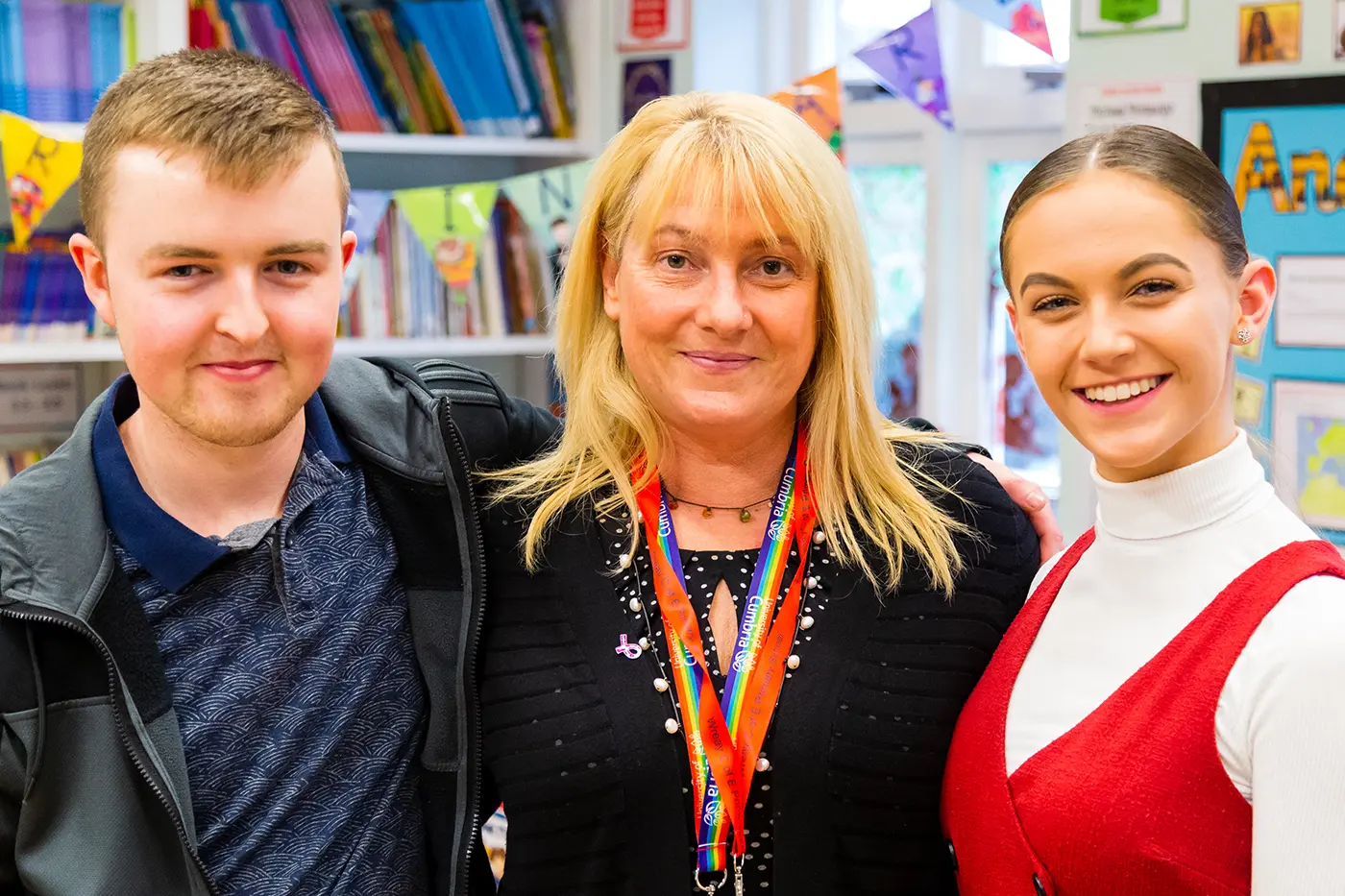 Director of Institute of Education Ruth Harrison-Palmer and Student Ambassadors