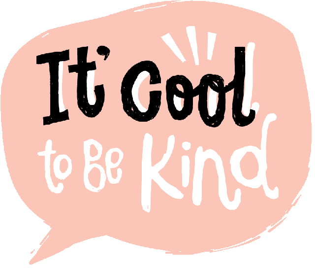 Cool to be kind graphic, it's cool to be kind stock graphic