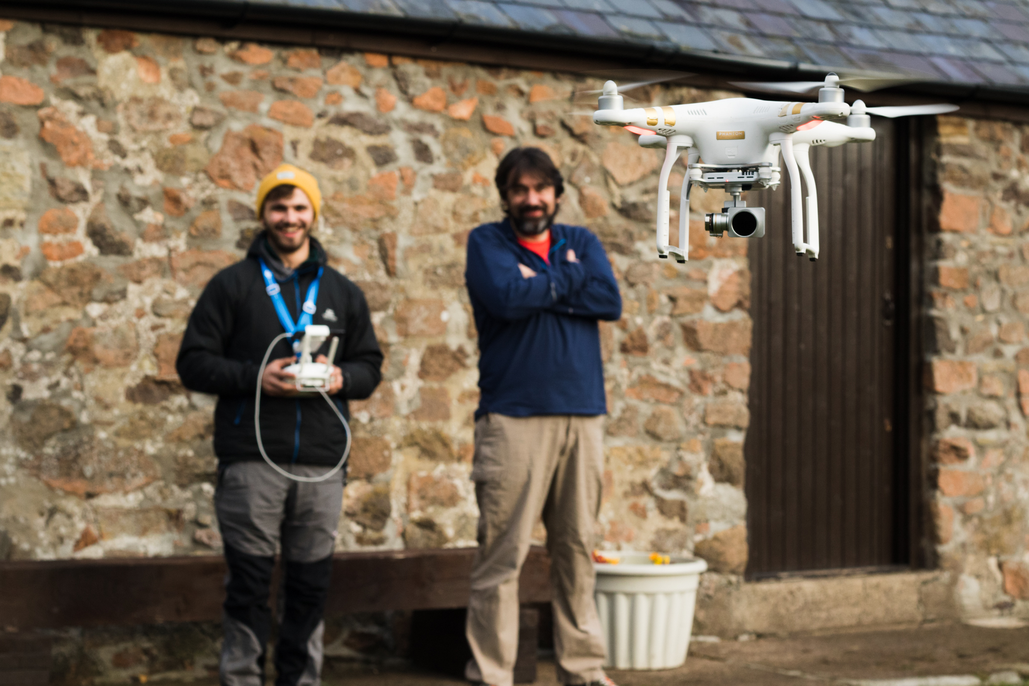 Wildlife Media student on field trip with Expedition Drone