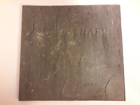 J Denard, J Denard 1887 Slab 