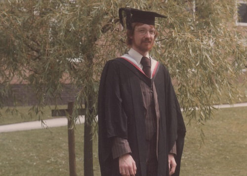 Gary Rothery, A photo of Gary Rothery at his graduation 