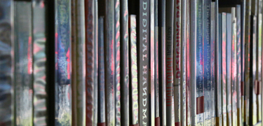 Close up of books