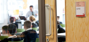 Students listening to teacher 