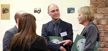 Male member of staff at conference