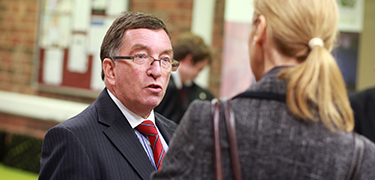 Male member of staff at conference