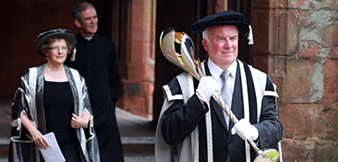 Honorary fellow at graduation