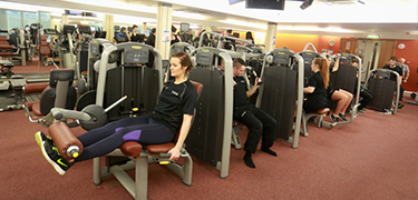 Students in the gym at Salt Ayre