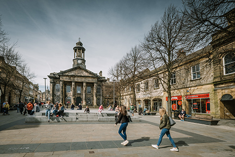 Lancaster - Market Square, A typical day in the city centre