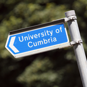 University of Cumbria sign 