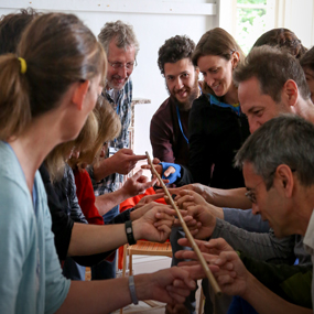 cane exercise at IFLAS workshop