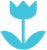 Garden, A garden icon composed of a little blue flower symbol 