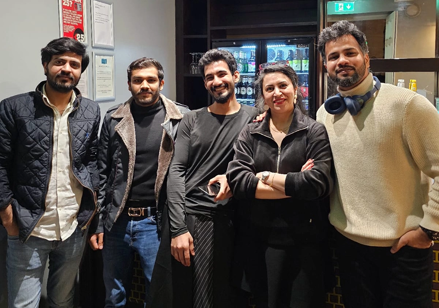 with friends, with friends