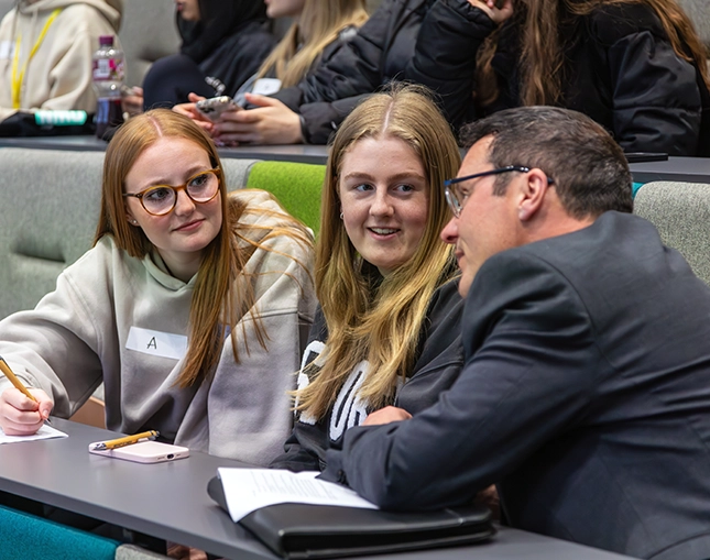 university students in classroom