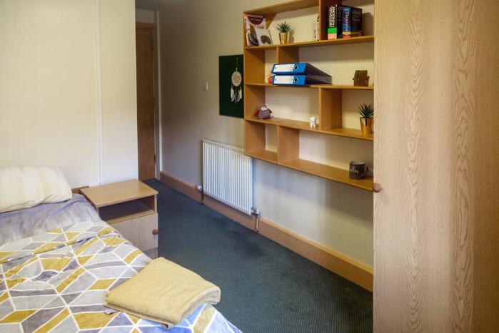 Brampton Road Halls of Residence Bedroom Facing the Door