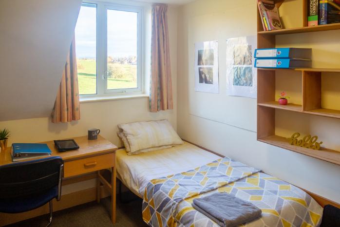 Brampton Road Halls of Residence Bedroom Facing the Window