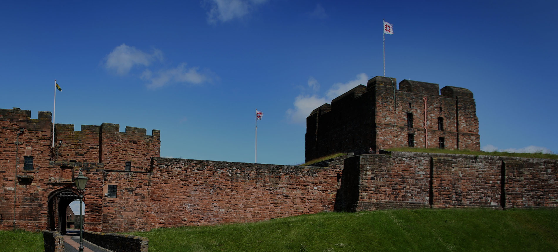 Carlisle castle in summer