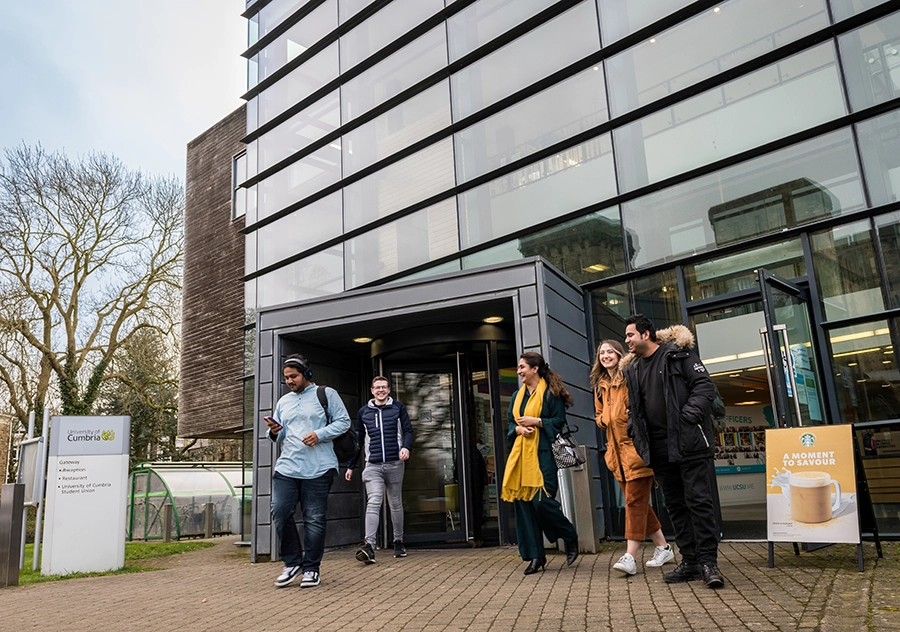 Students at Lancaster campus 