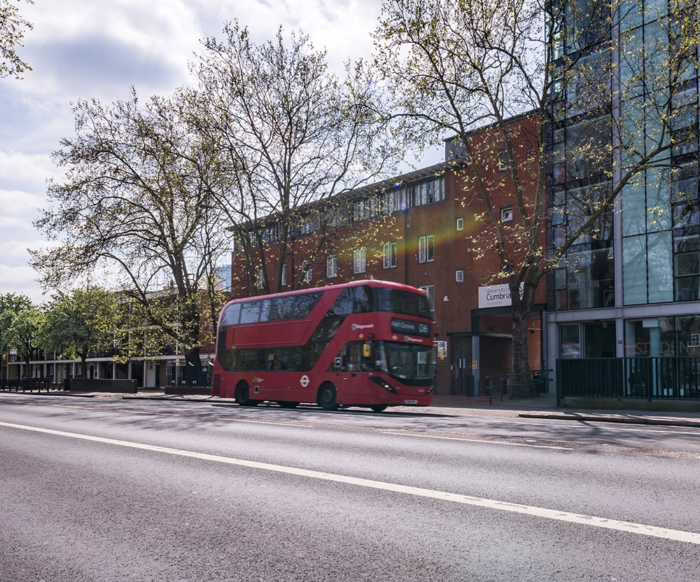 Students at London campus