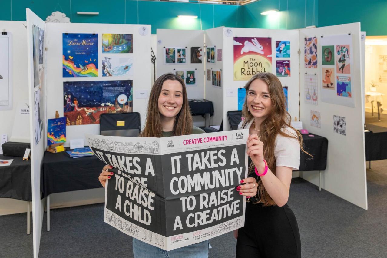 Hannah Dady & Jessica Gibbon (Project Directors) at the Degree Show 2023