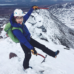 Emily in the snow