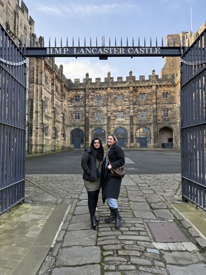 Samun and Friend at Lancaster Castle
