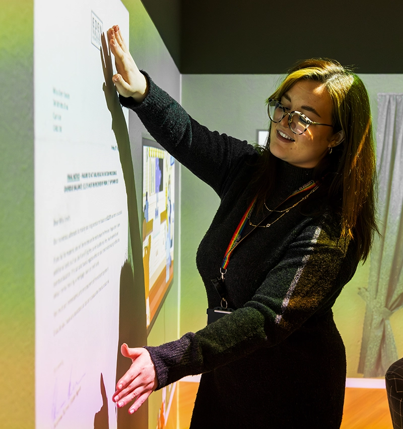 Female teacher in a classroom