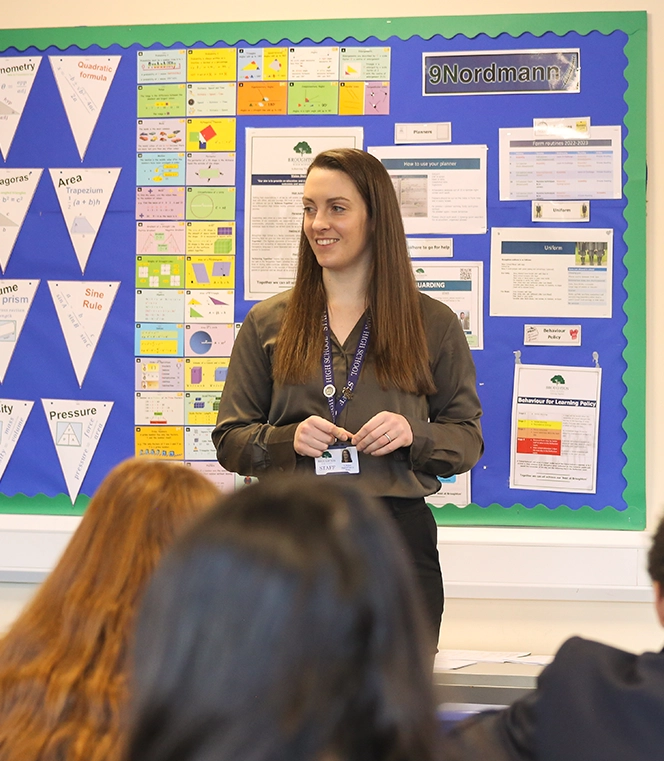 Teacher in a classroom