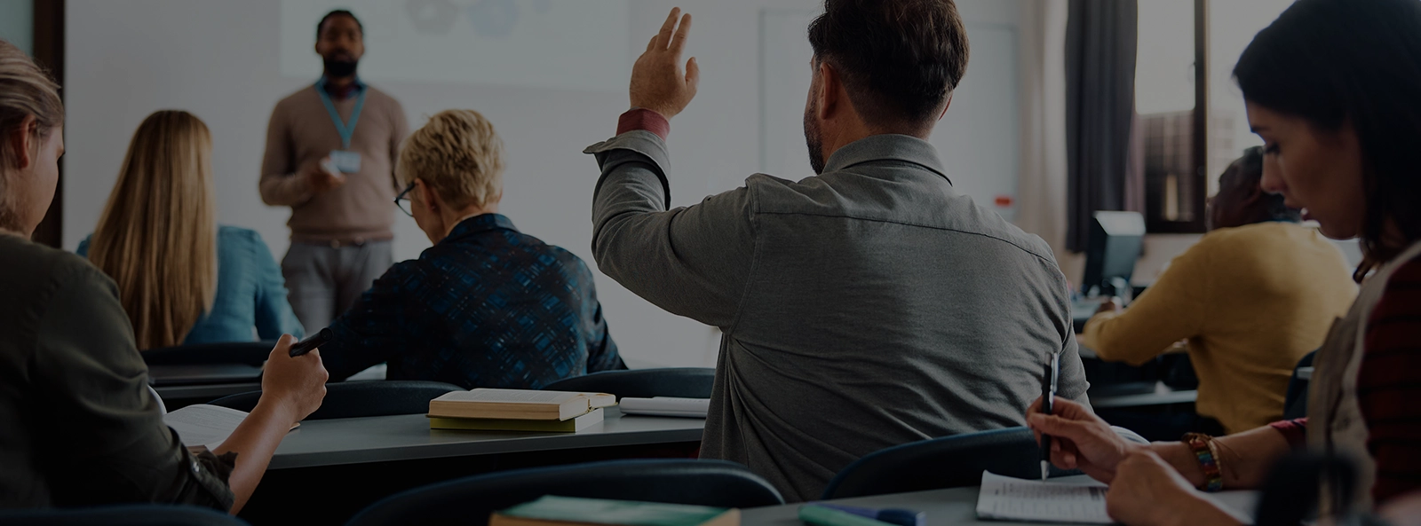 Student teachers in a classroom Banner Image