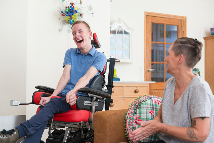A learning disabilities nurse working with someone A learning disabilities nurse working with someone