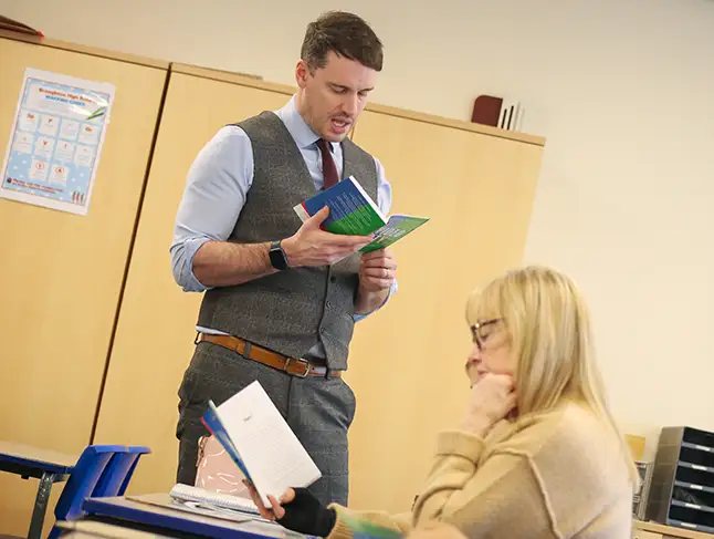 teacher in class