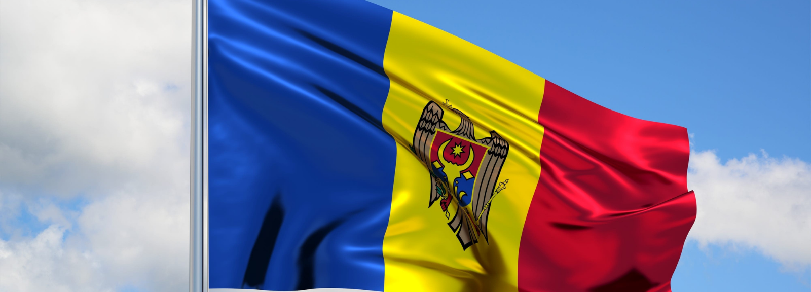 Flag of Moldova.