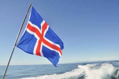 Icelandic flag.