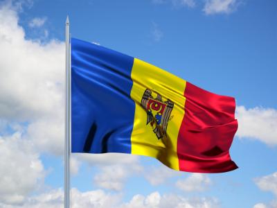 Flag of Moldova.