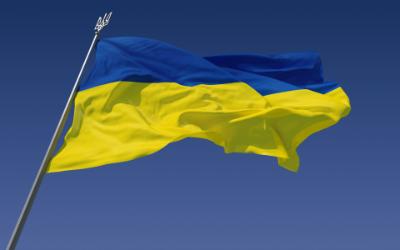 Ukrainian flag.