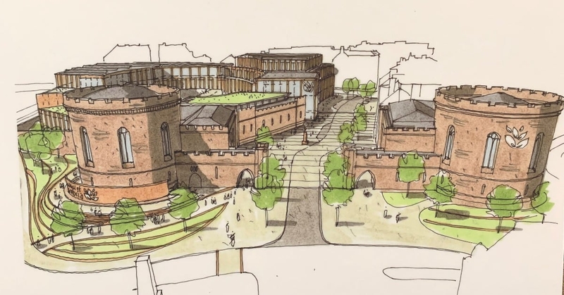 Artist impression of new campus